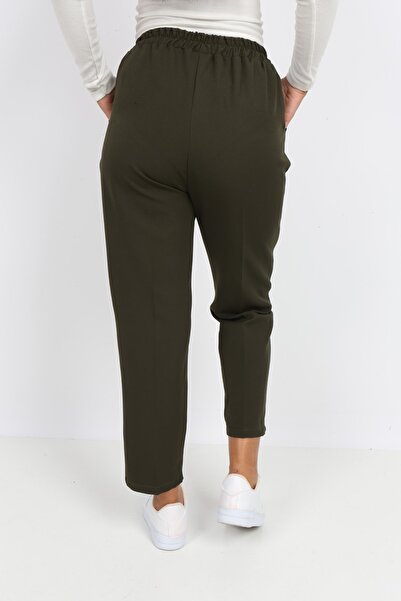 Transacoustic Жіночі штани з подвійною тканиною, еластичним поясом і вузькими штанинами