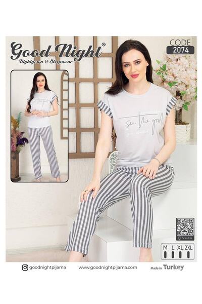 Good Night Home Set de pijamale pentru femei Good Night Gri