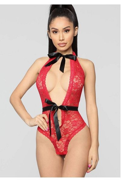 Nightlight Women's Red Ribbon Detailed Fancy Babydoll New Season