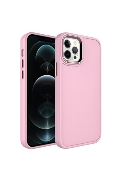 Rivor iPhone 12 Pro Max Uyumlu  Kamera Koruma Hassas Butonlu Darbe Emici Meta...