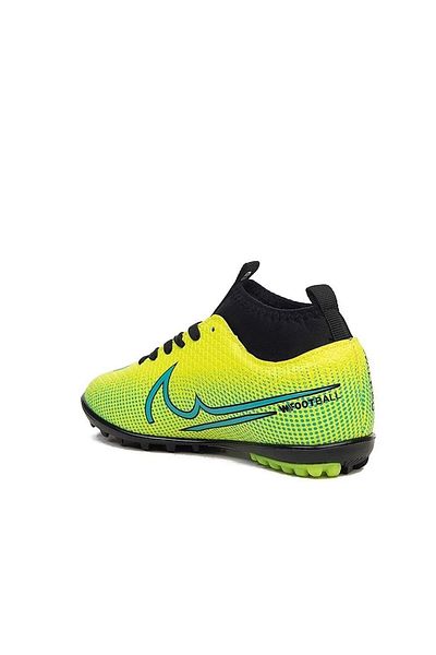 Walked Yellow Blue 437 Boy Adult Astroturf with Socks - Football Shoes