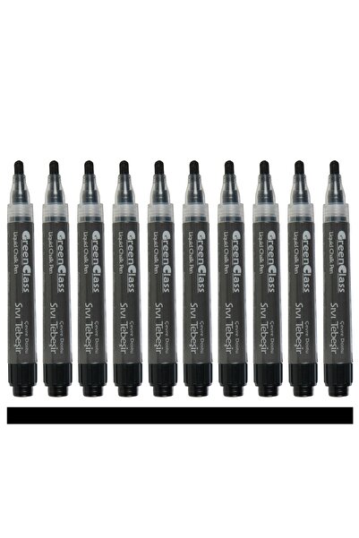 Green Class Sıvı Tebeşir Kalemi-siyah-10’ Lu