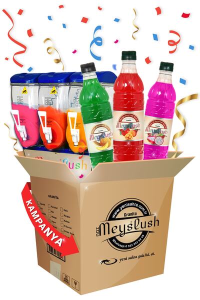 Meyslush (EJDER M-KAVUN-MANGO) Aromalı Buzlaş Tozu, Karlama Şurubu (3 FARKLI ...