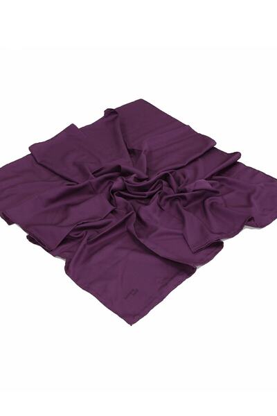 Armine Twill Eşarp - Düz Renk - Mürdüm