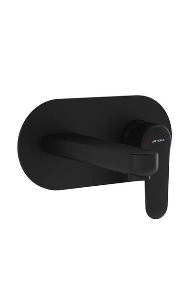 Artema Root Round A4272136 Built-in Sink Faucet, Surface Mounted Group, Matte Black