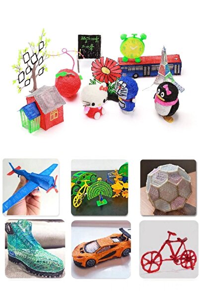 Midday 100 Metre Kaliteli Dayanıklı 3d Yazıcı Kalem Filamenti 20 Adet 5er Metre (SADECE FİLAMENT)