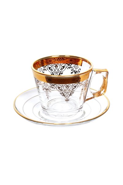 Paşabahçe Altın Yaldızlı Çay Ve Kahve Fincanı 1 Kişilik, 12 Ayar Altın,