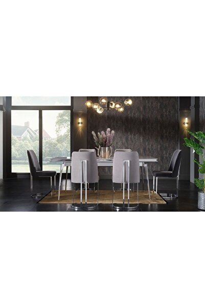 Bellona Loretto 6317 Sandalye 2 Adet Antrasit