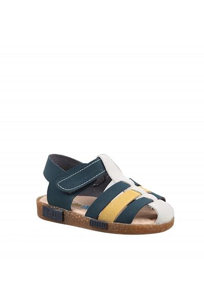 Şirin Bebe 231-107 Παιδικά σανδάλια Navy Blue Yellow