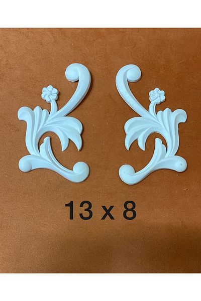 DERYA DESİNG ART Paintable Flexible Sconce (right and left) No:hç1030 Wood, Furniture Renovation 13x8cm