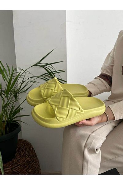 Behtah Kundura Unisex Slide Μαλακή χοντρή αντιολισθητική σόλα Soelite Beach Pool Garden Sea Daily Παντόφλες