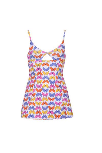 Kom Butterfly Patterned Girls' Dress Swimsuit