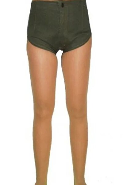 LM Haki Mikro Kot Şort