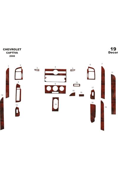 meriç cockpit design ميريتش ®   شيفروليه كابتيفا توربيدو امامي مطلي ماهوجني 1...