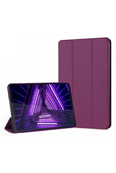 Microsonic Lenovo Tab M10 Plus Tb-x606f 10.3" (za5t0215tr) Kılıf Slim Back Smart Cover Mor