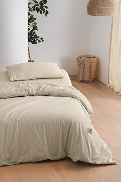 COTTONMANIA Mono Uno 202 - 100% Extra Cotton, Washed, Single Duvet Cover Set