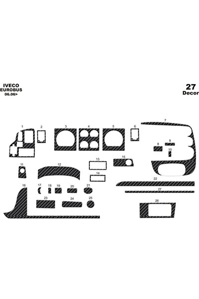 meriç cockpit design ميريتش ®   ايفيكو يوروبوس توربيدو امامي مطلي كربون 27 قط...