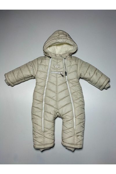 coppa kids Verev Quilted Javelin Embroidered Double Zipper Children's Cosmonaut Jumpsuit