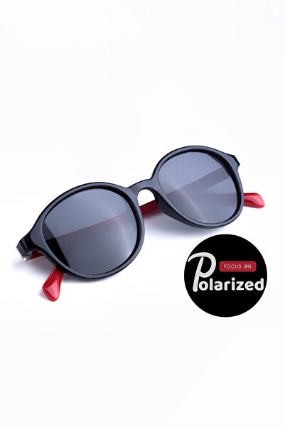 Focus On 1-4 Years Black-Red Polarized Children's Sunglasses