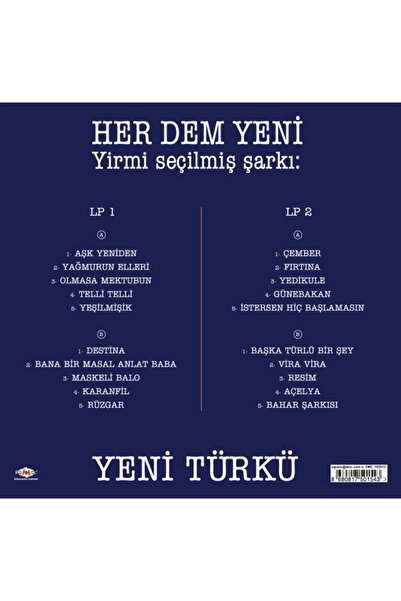 Dmc Müzik Yeni Türkü/ Her Dem Yeni(2LP)