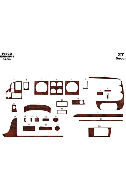 meriç cockpit design ميريتش ®   ايفيكو يوروبوس توربيدو امامي مطلي ماهوجني 27 ...