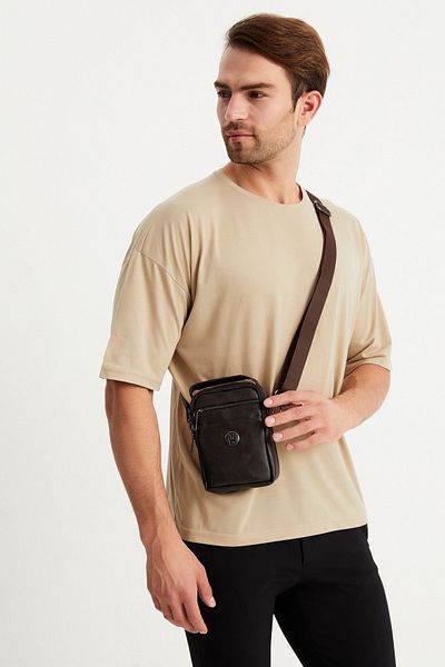 TH Men's Handbag Th-ws604400 Coffee