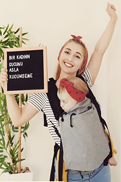 Baby Boroosh Bebekle Büyüyen %100 Pamuklu 0-4 Yaş Gri New Age Ergonomik Bebek...