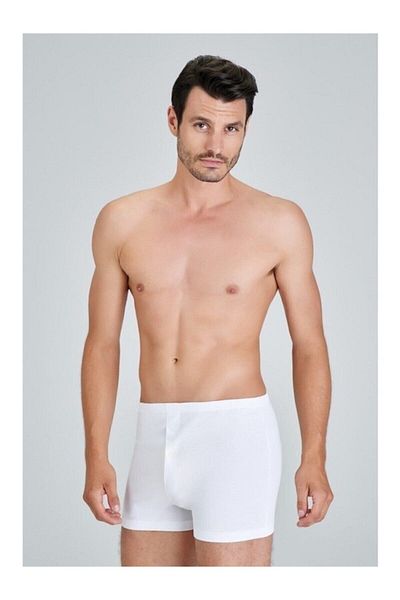 Kom Ανδρικό λευκό Adrıan Boxer 2 συσκευασιών