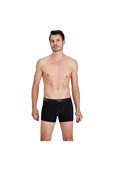 Kom Boxeri pentru bărbați din bumbac strâmt negru, pachet de 2