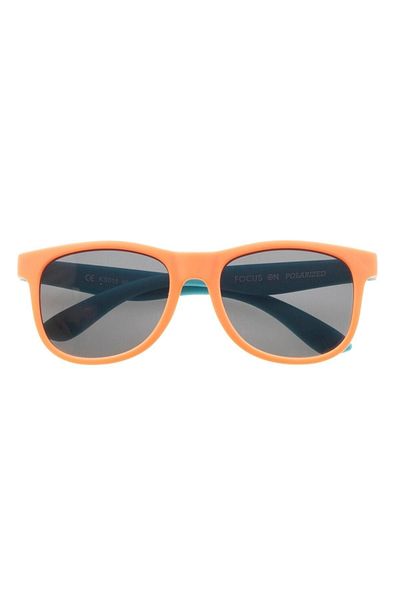 Focus On Polarized Kids Sunglasses |   Matte Orange Turquoise |   5-11 Years |   Light Flexible