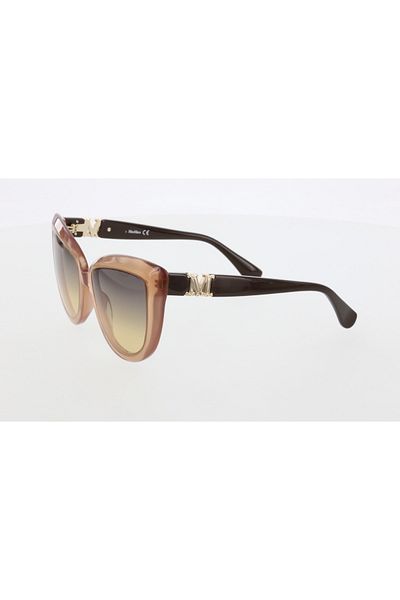 Maxmara Mm0029 56-18-140 Brown?Women's Sunglasses with Glass| 2022 Season Transparent Framed