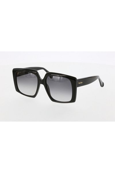 Maxmara Mm0024 56-17-145 Smoked Glass Women's Sunglasses| 2022 Season Black Framed