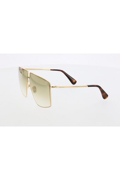 Maxmara Mm0026 64-11-135 Brown?Glassy Women's Sunglasses| 2022 Season Gold Framed