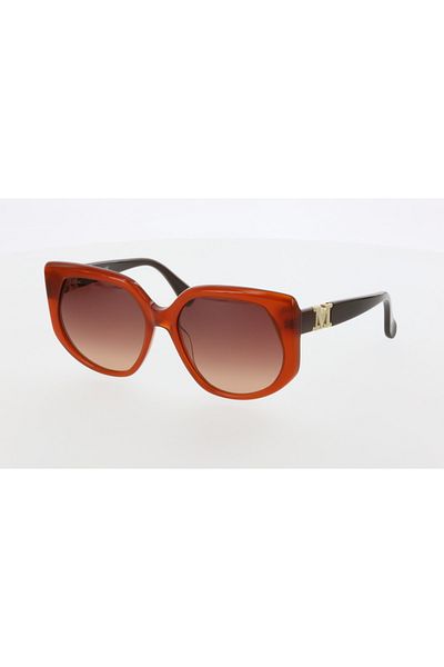 Maxmara Mm0013 58-17-140 Brown?Glassy Women's Sunglasses| 2022 Season Brown?Framed