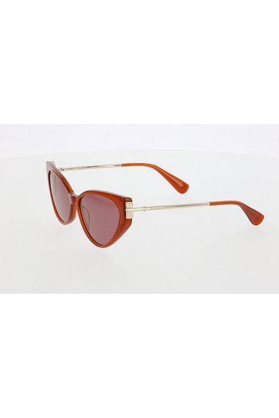 Maxmara Mm0028 57-15-135 Purple Glass Women's Sunglasses| 2022 Season Brown?Framed