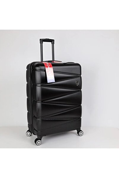 Celonia Yefa Dayanıklı Unisex 4 Tekerlekli Büyük Boy Plastik Valiz