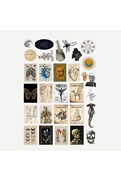 Ororabutik 30 Adet Fairygrunge Sticker Seti - Etiket Seti Scrapbook Bullet Jo...