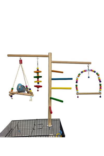 ADAPATİ PET Handmade Cage Top Large Size Bird Toy