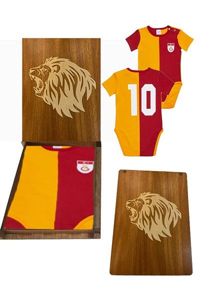 Galatasaray Baby Metin Oktay Gift Wooden Boxed Jersey Zıbın