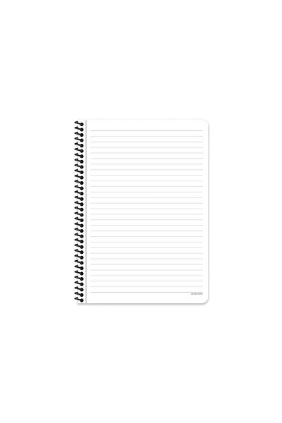 KESKİN COLOR STRIPED 16x22 CM 80 SHEETS PLASTIC COVER WIRE NOTEBOOK 60 GRAM WHITE PAGE POINT