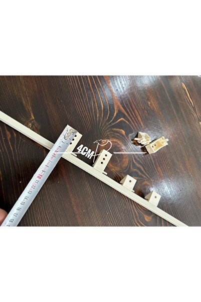 rendecioğlutekstil Katlamalı Perde Dekoratif Ray Montaj Ayağı 4cm Uzun Başlık...