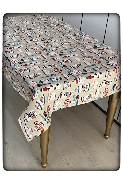 ÇeyizHan كأس منقوشة بطة الكتان مفرش المائدة