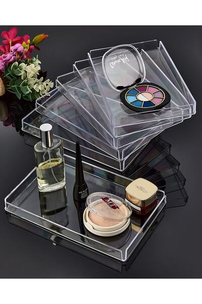 ASlife Home 6 Piece Hard Plastic Presentation Tray Decorative Tray