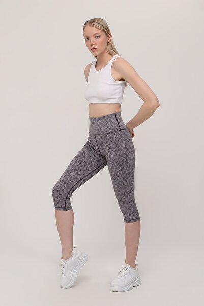 KRAVEN Leggings de yoga cu talie înaltă Strict Purple Bermuda Capri