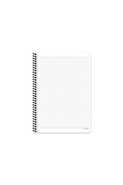 KESKİN COLOR CHECKED 16x22 CM 80 SHEETS CARTON COVER WIRE NOTEBOOK 60 GRAM WHITE PAGE COFFEE