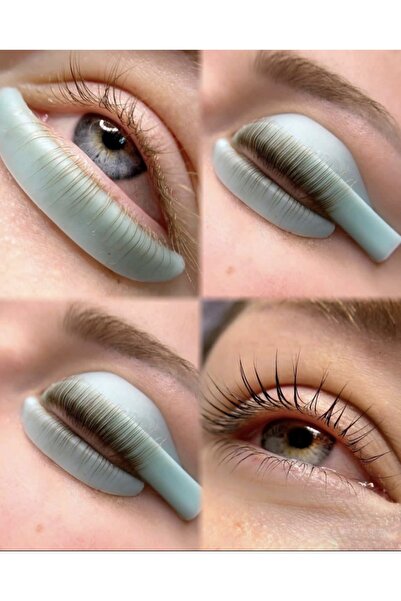 Lush Studio Kirpik Lifting Silikon Ped L Kıvrım Yeşil Kıvırma Garantili Alt Üst Kirpik Lifting Silikonu-7 Çift