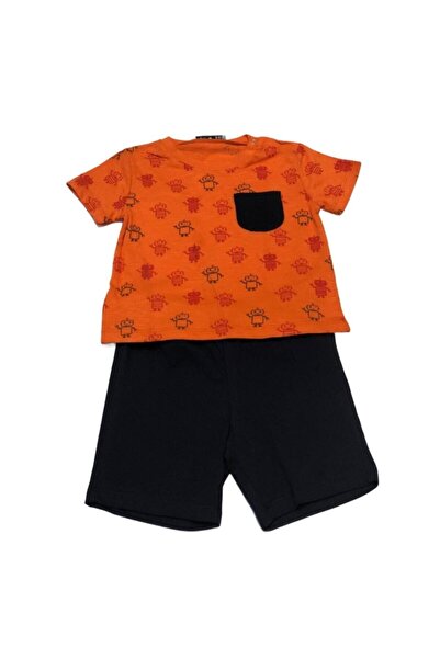 Mamino Pajama Set Baby Boy Orange