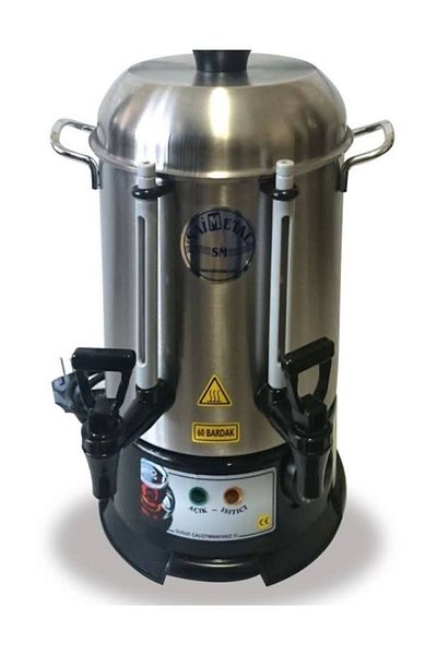 easytekno Mizan Saim Metal 120 Cups Tea Maker & Tea Vending Machine & Samovar