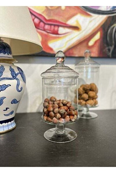 GLASS HOME Cam Ayaklı Sunumluk&drajelik Orta Boy