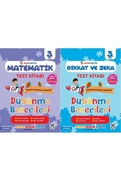 Altın Nokta Yayınları 3. Sınıf Altın Beyin Dikkat Ve Zeka Kitabı 3. Sınıf Alt...